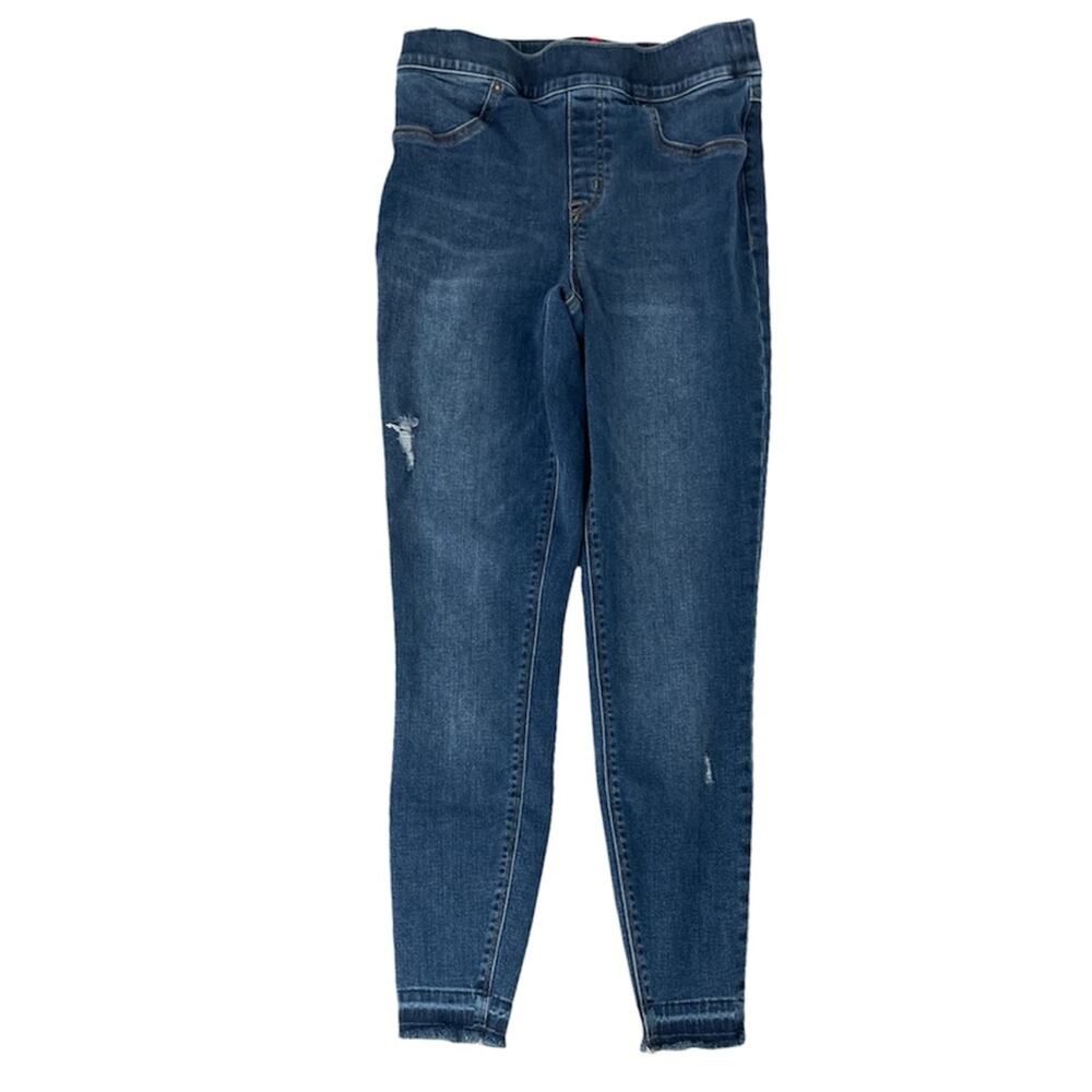 Spanx Distressed Jegging Jeans Blue Size Small